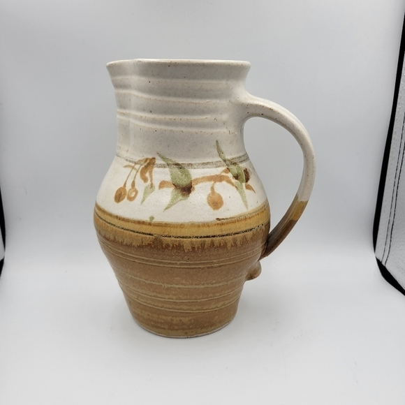 Hand Thrown Art Pottery Pitcher - Picture 1 of 5